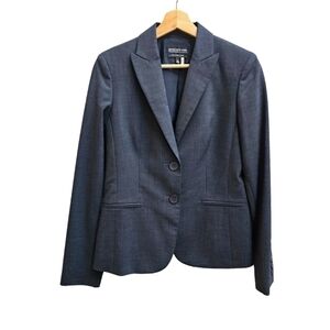 Jones New York Dark Grey Single Breasted Blazer ~ Size Small